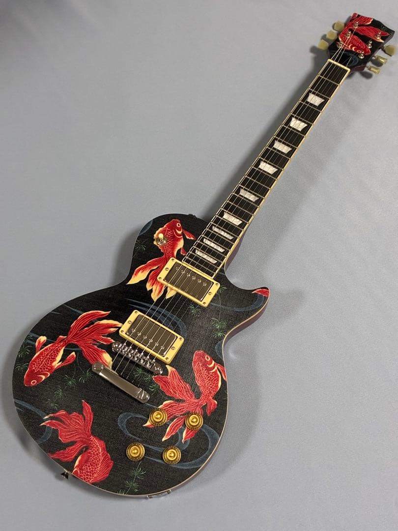 金魚柄 レスポールタイプギター
