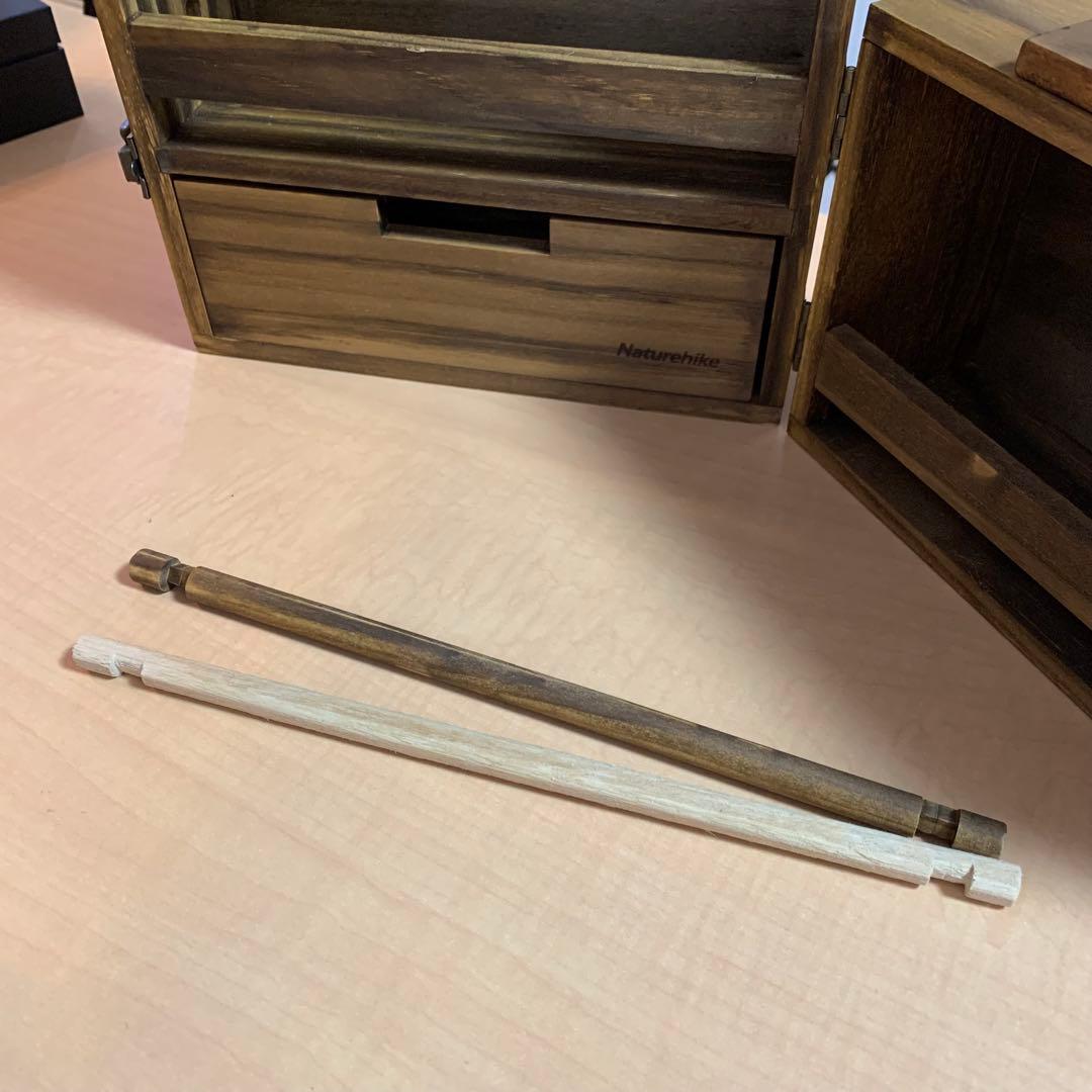 Naturehike 木製 多層収納 スパイスキャビネット BBQ 調味料ラック