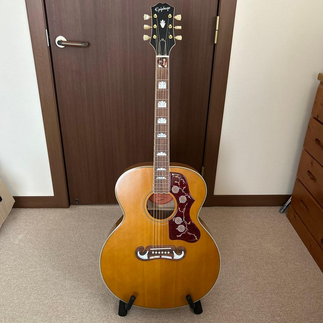 Epiphone 　MasterbiltＪ200、オール単板ギター