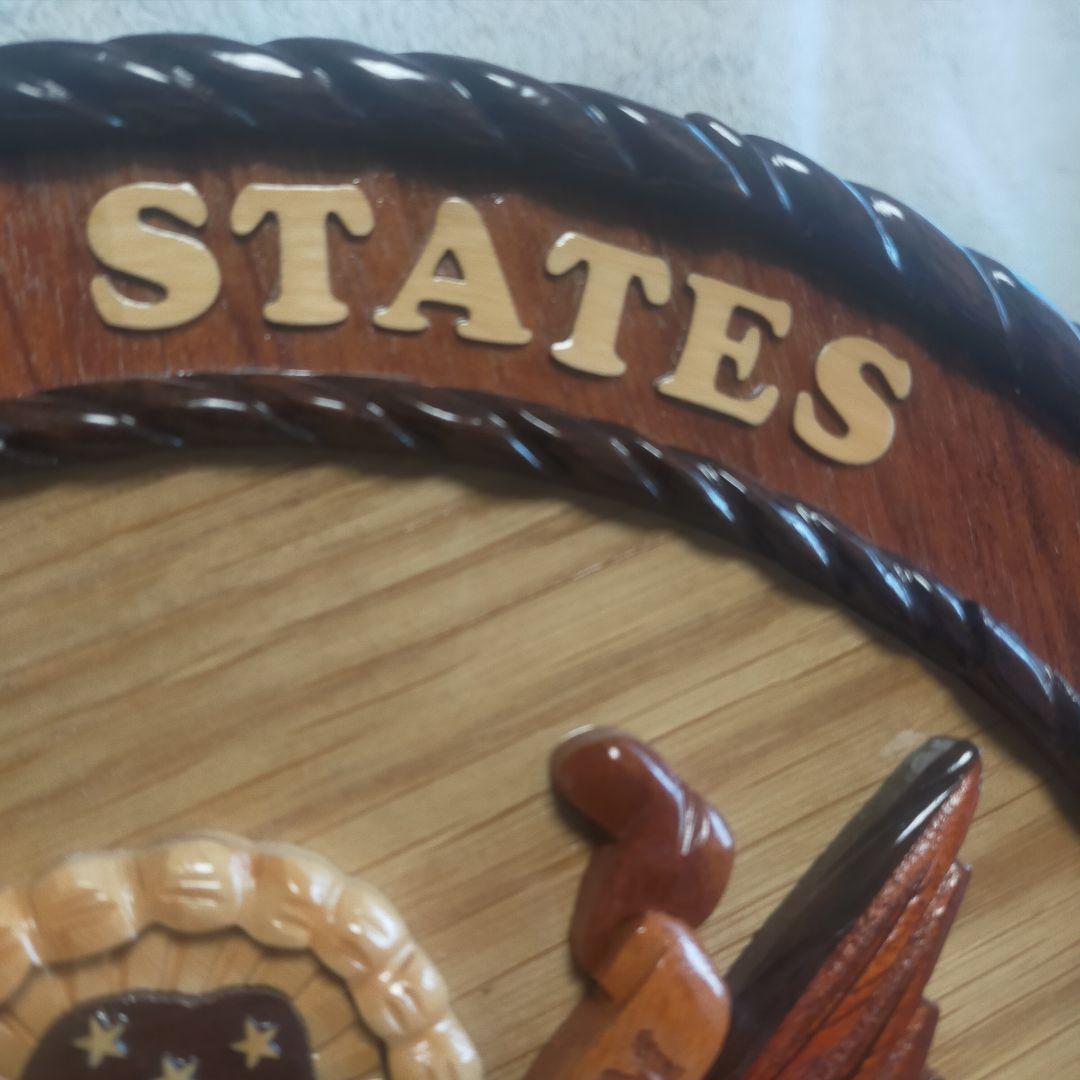 アメリカ合衆国 ARMY 陸軍 壁掛け インテリア 木製 彫刻