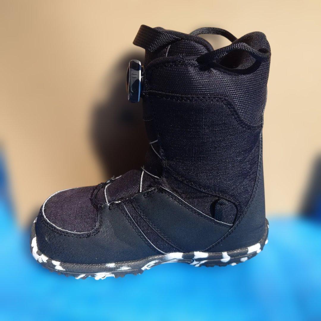 BURTON GROM BOA子ども用スノーボードブーツ ブラック 21cm