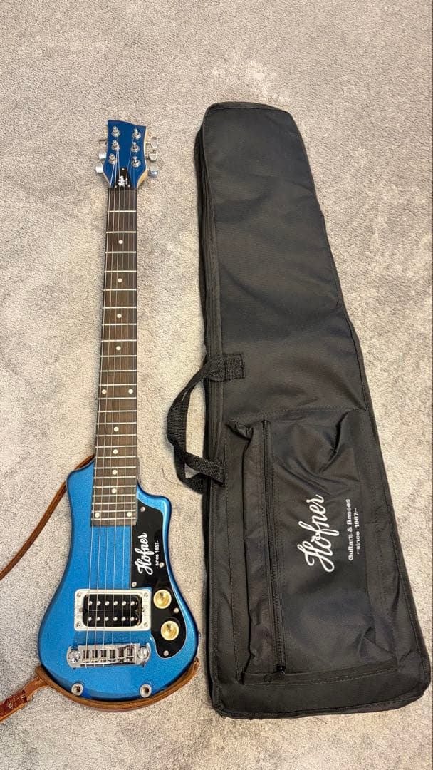 改造済/キズ有り Hofner Shorty ミニギター Gretsch風