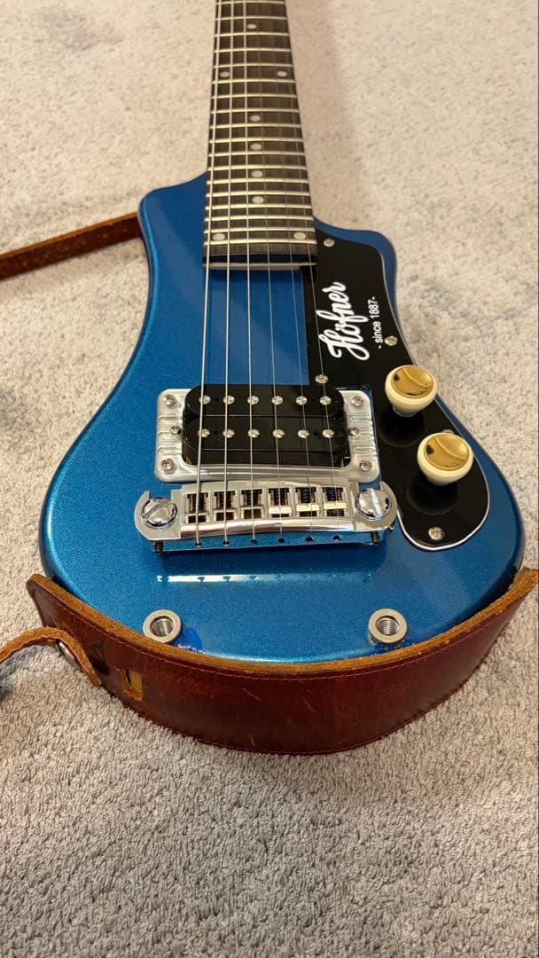 改造済/キズ有り Hofner Shorty ミニギター Gretsch風