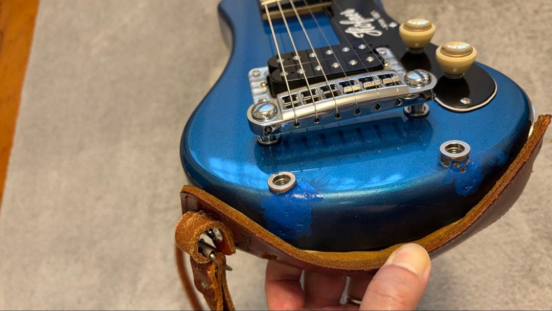 改造済/キズ有り Hofner Shorty ミニギター Gretsch風