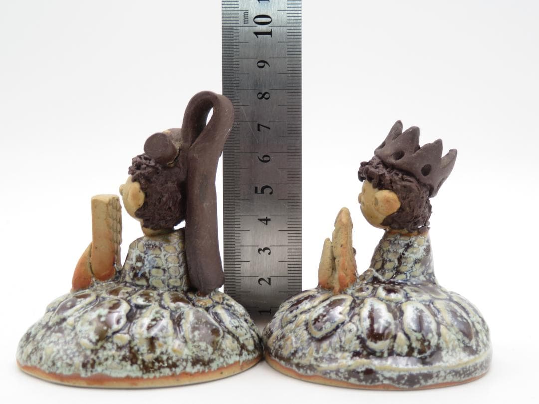 砥部焼 森元 青芳 雛人形 陶器 置物 オブジェ 雛飾り 青芳人形