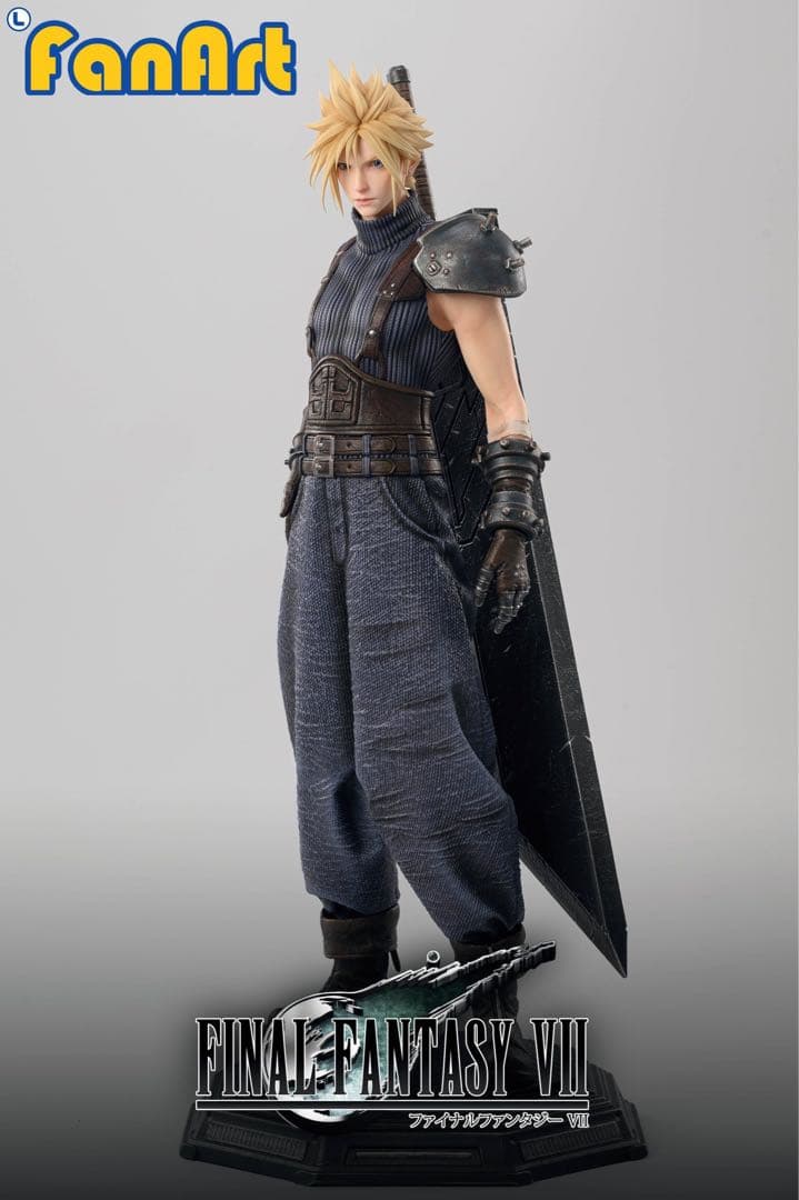 Fanart FF7R クラウド・ストライフ 1/3 ガレージキット スタチュー