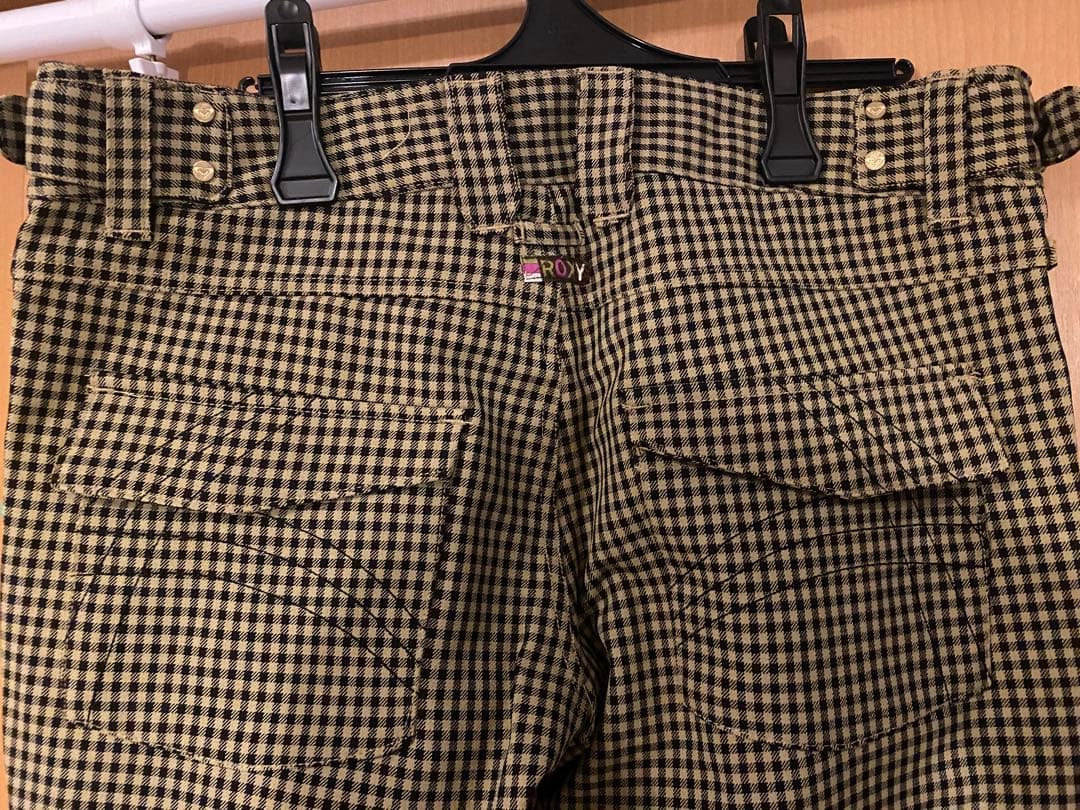 【新品】ROXY 5K チェック柄 スノーボードパンツ M