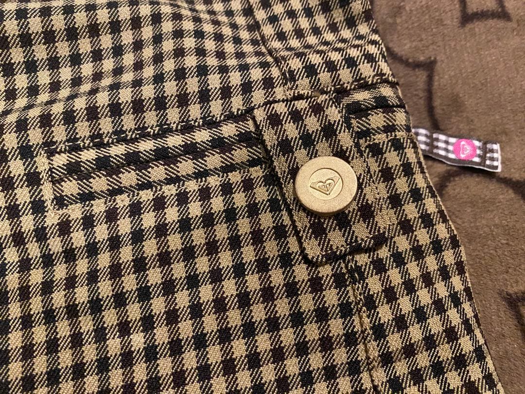 【新品】ROXY 5K チェック柄 スノーボードパンツ M