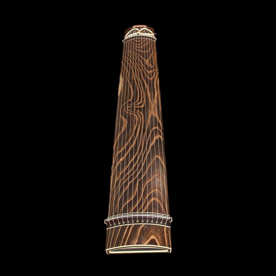 送料無料　動作良好　琴　高級13弦　すだれ彫　蒔絵