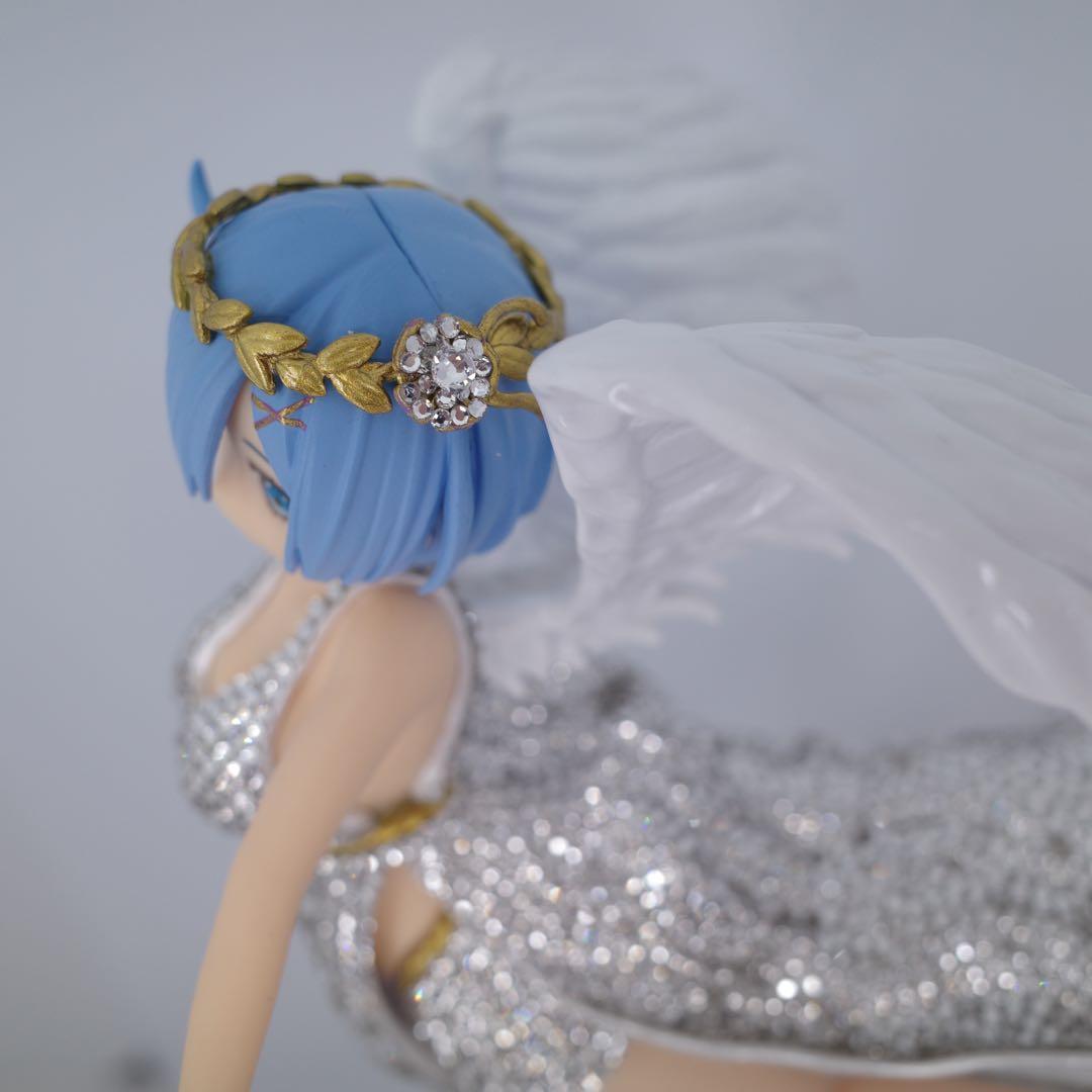 【スワロフスキー7000個使用 】　レム　フィギュア　リゼロ　熾天使　リペイント