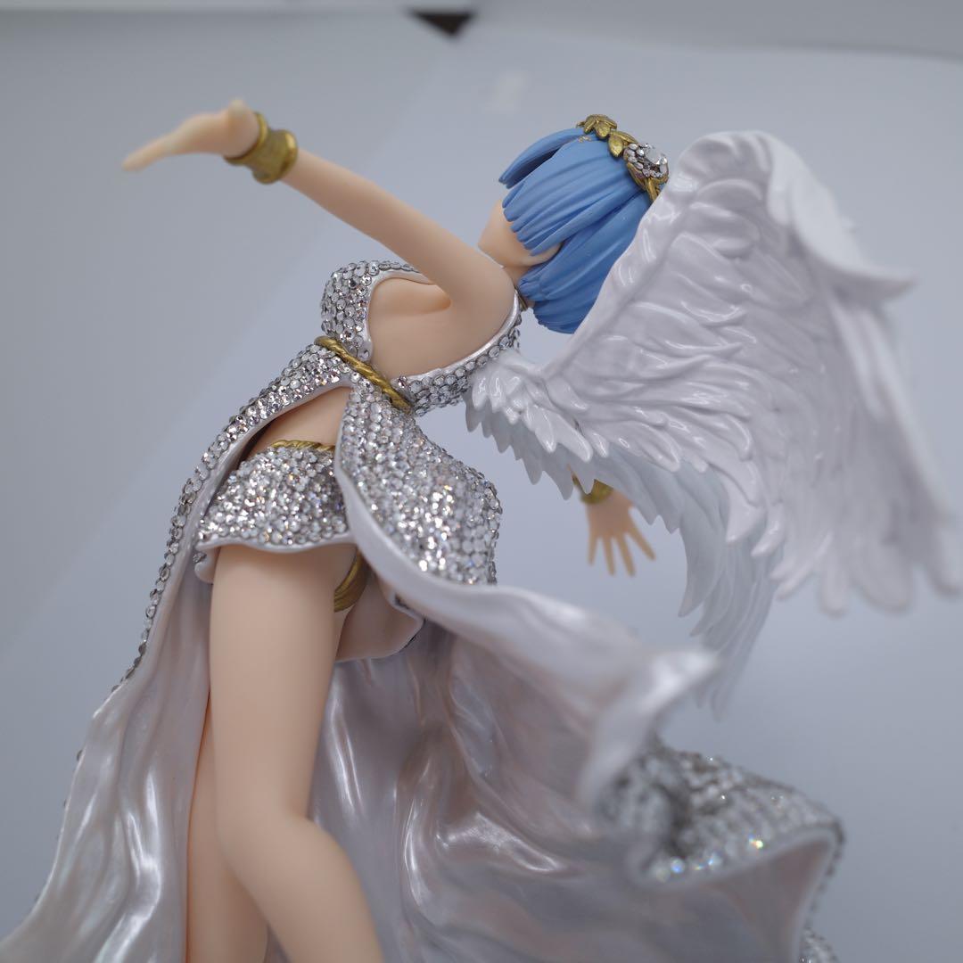 【スワロフスキー7000個使用 】　レム　フィギュア　リゼロ　熾天使　リペイント