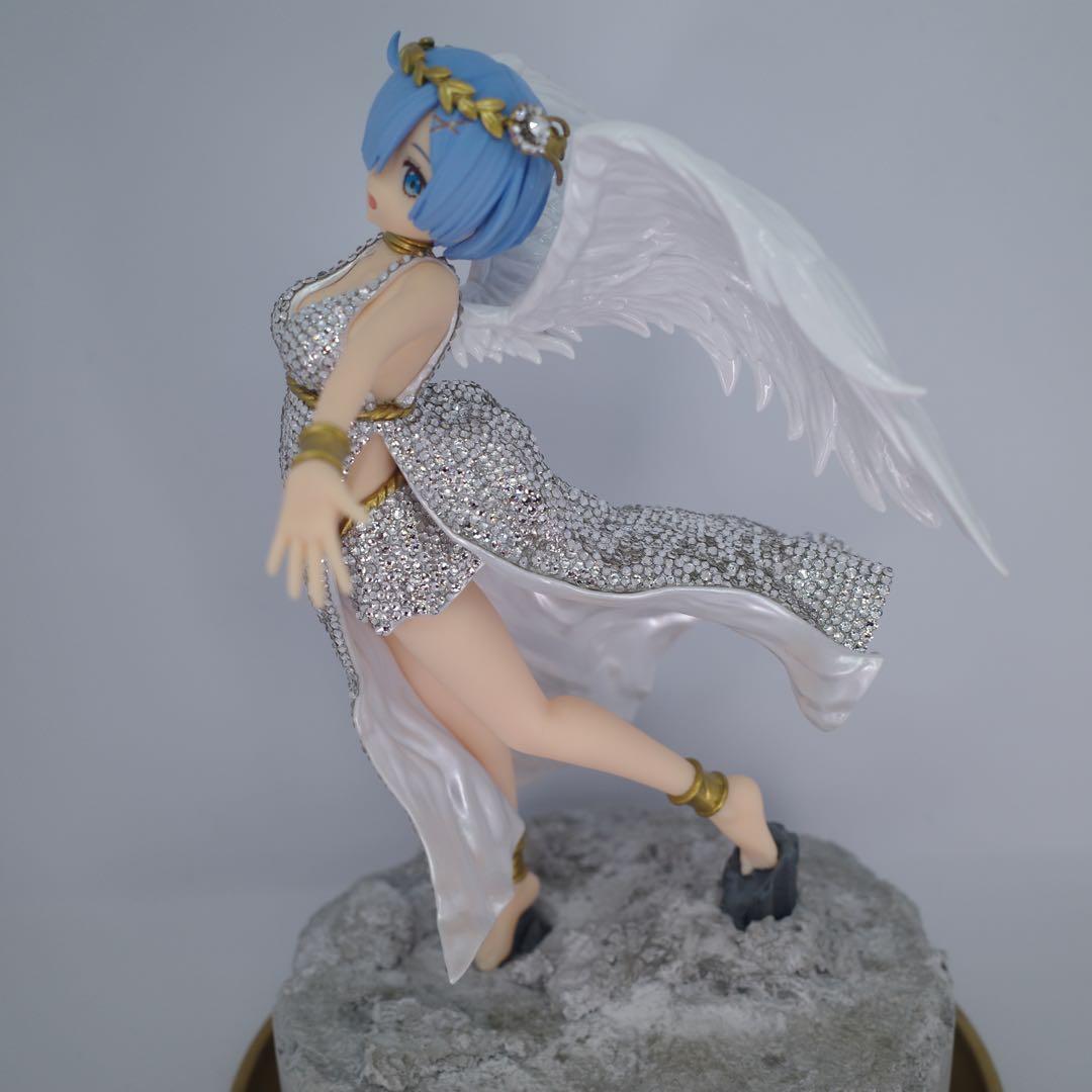 【スワロフスキー7000個使用 】　レム　フィギュア　リゼロ　熾天使　リペイント