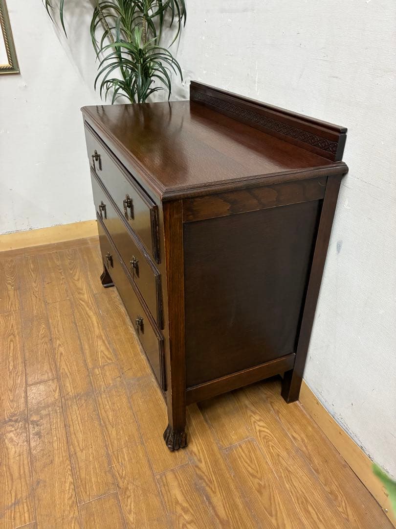 管421☆イギリス製☆ロイズアンティークス☆3段チェスト