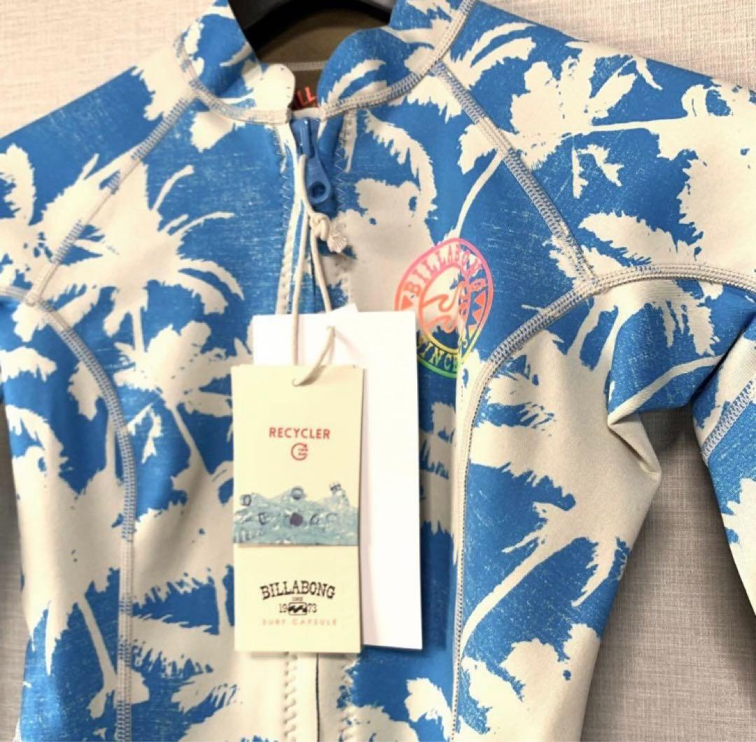 新品 ビラボン レディース 長袖タッパー フロントジップ ウェットスーツ