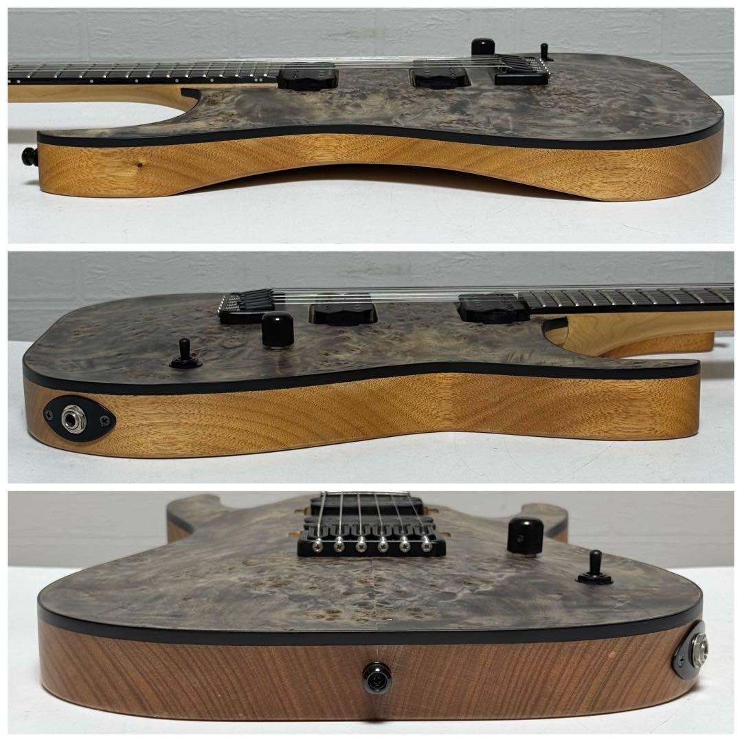 【美品】EDWARDS E-HR6-FX/BM Ash Black エレキギター