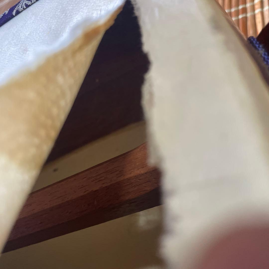 三味線本体 木製 破れあり