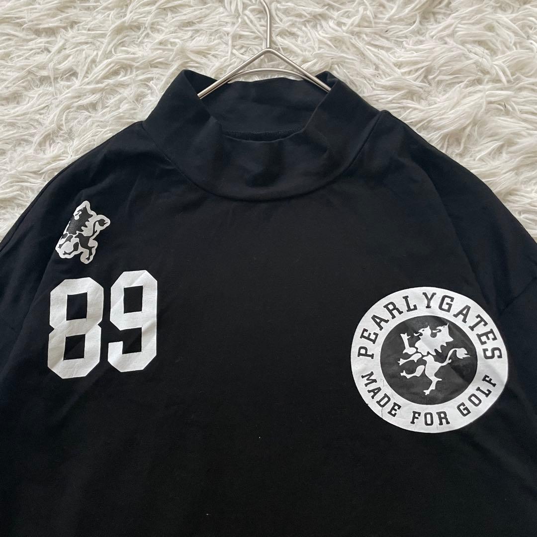 PEARLY GATES モックネック　長袖　ロンT ストレッチ素材　洗える