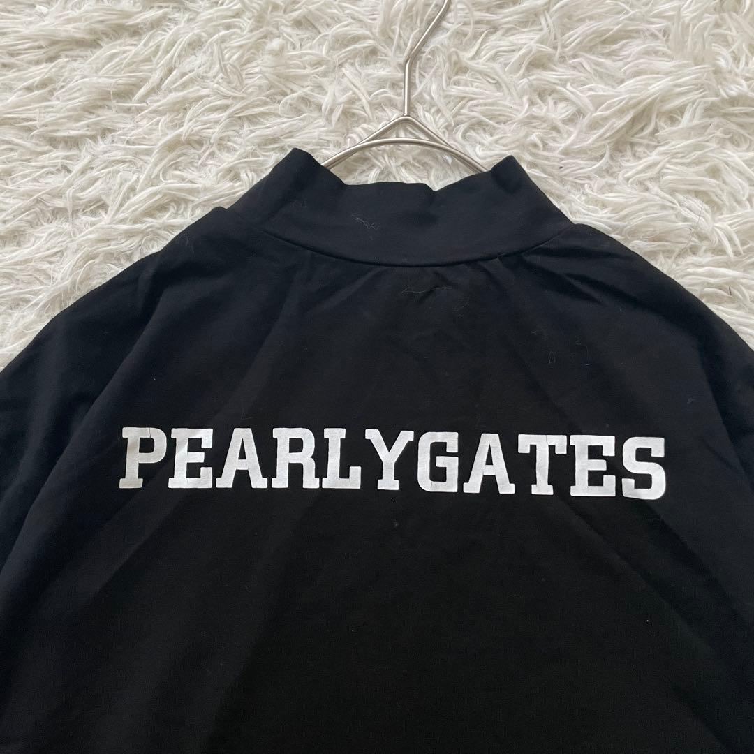 PEARLY GATES モックネック　長袖　ロンT ストレッチ素材　洗える
