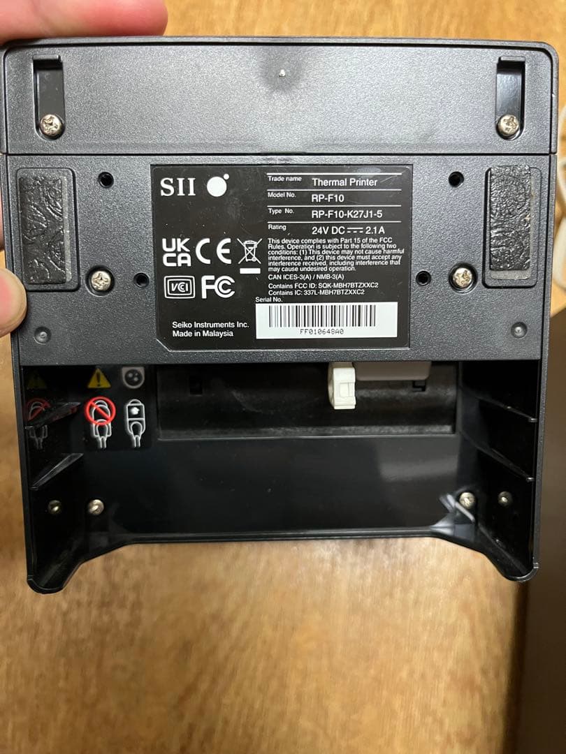 セイコーインスツル　 レシートプリンター(RP-F10-K27J1-5)セット