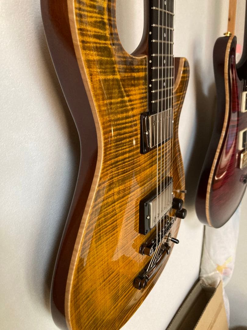 世界に1本 YOKOYAMA GUITARS エレキギター ホンマホ PRS搭載