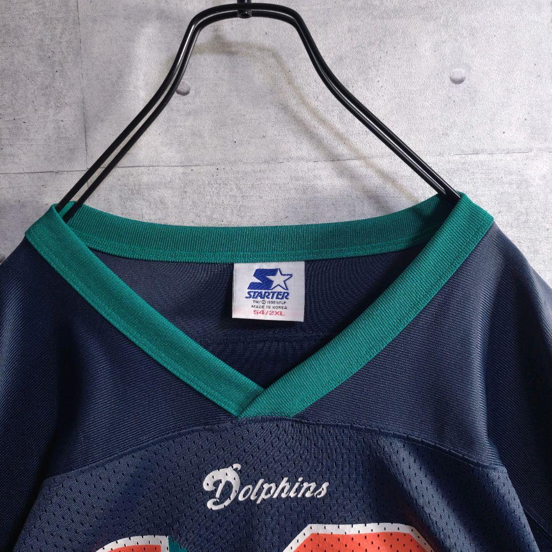 スターター★NFL ドルフィンズ ゲームシャツ 永久欠番 ダン・マリーノ 2XL