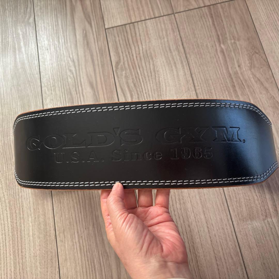 GOLDSトレーニング・パワーベルト ブラック　スクワットマニア