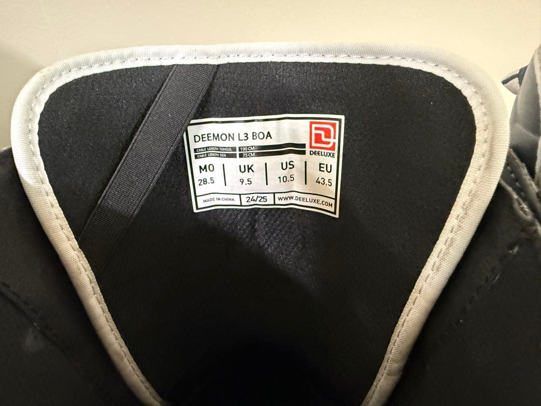 DEELUXE DEEMON L3 BOA 28.5cm CTFインナー