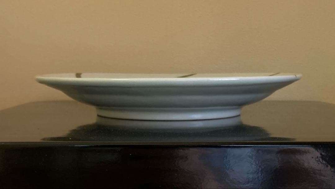 民藝 益子焼 瀧田項一 染付 双魚文皿 飾り皿 元箱 栞付き 1枚