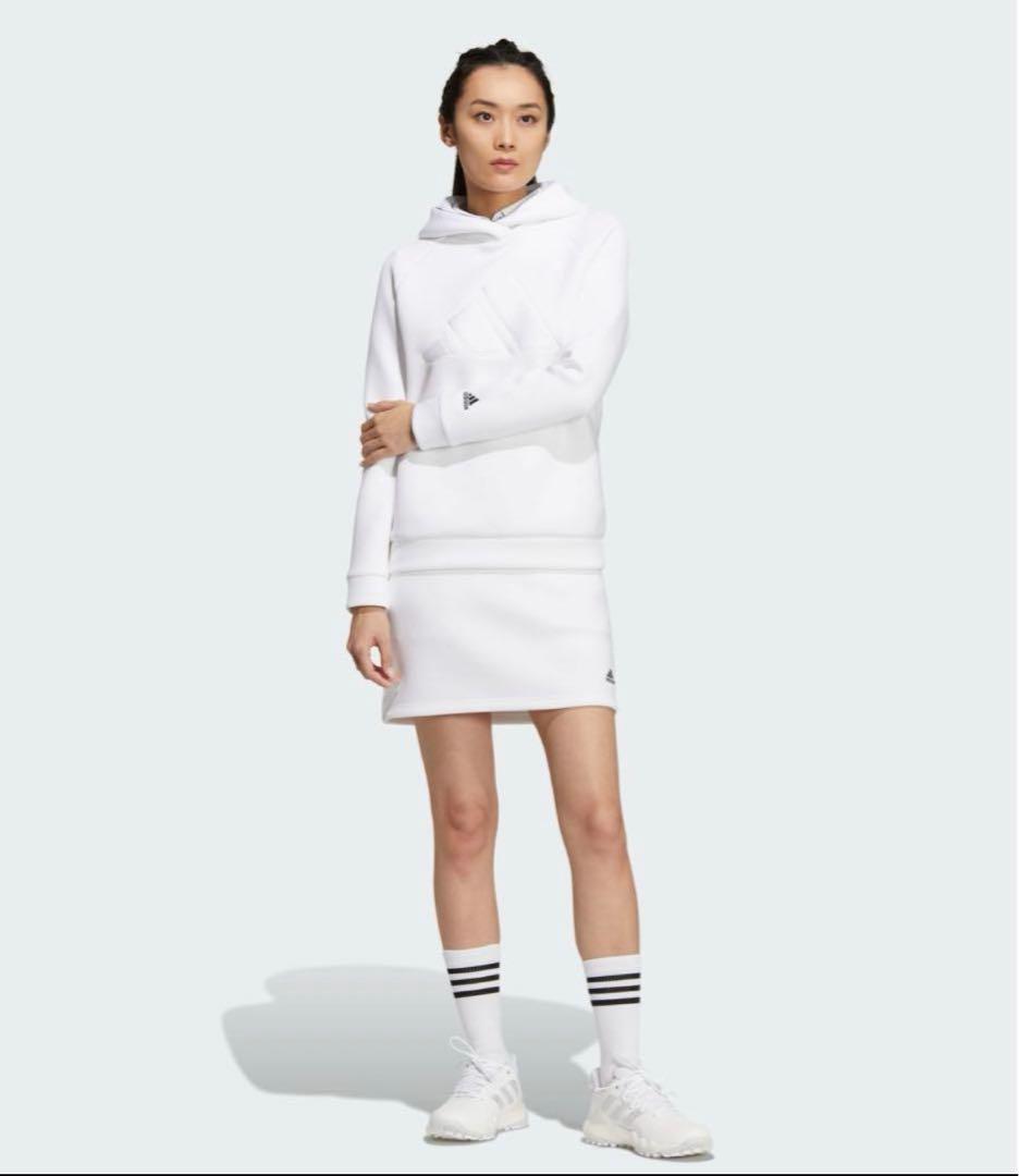 adidas ホワイト ダンボールニット　セットアップ