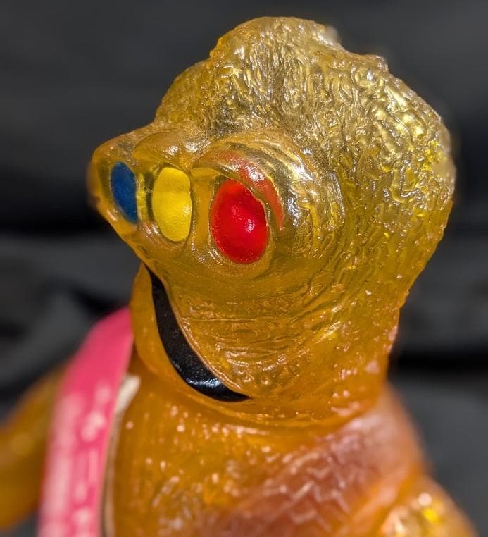 クルマニクラス「スペクトルマン」登場怪獣（マスダヤ復刻）ソフビ黄色クリア成型