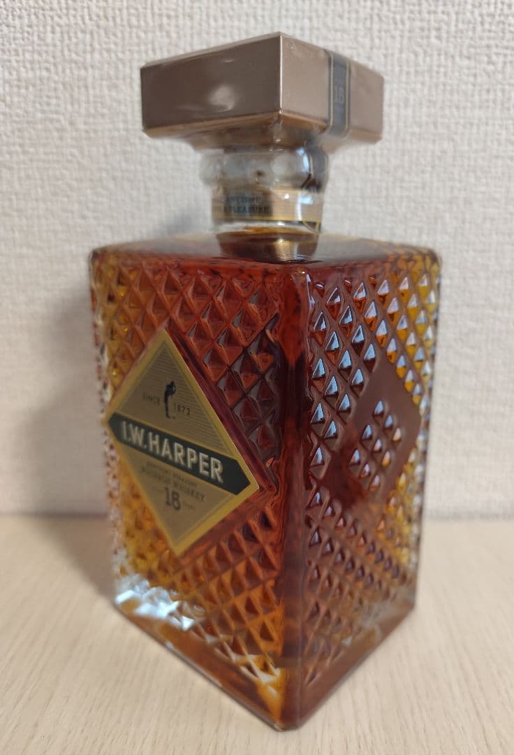 【日本終売品】I.W.ハーパー15年ケンタッキーバーボン（未開封）