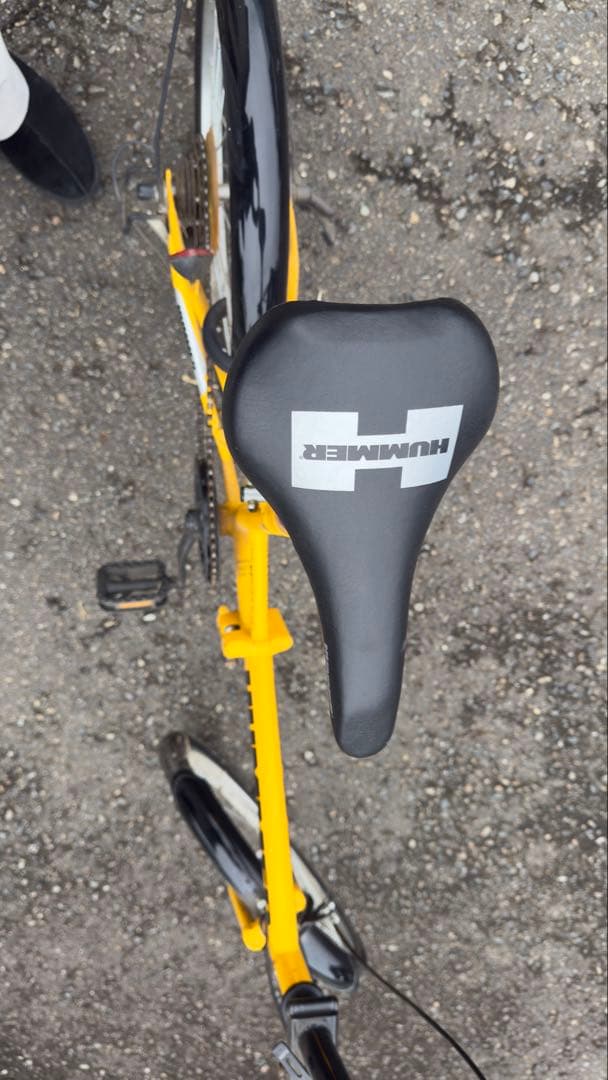 HUMMER 折りたたみ自転車 イエロー　引き取り
