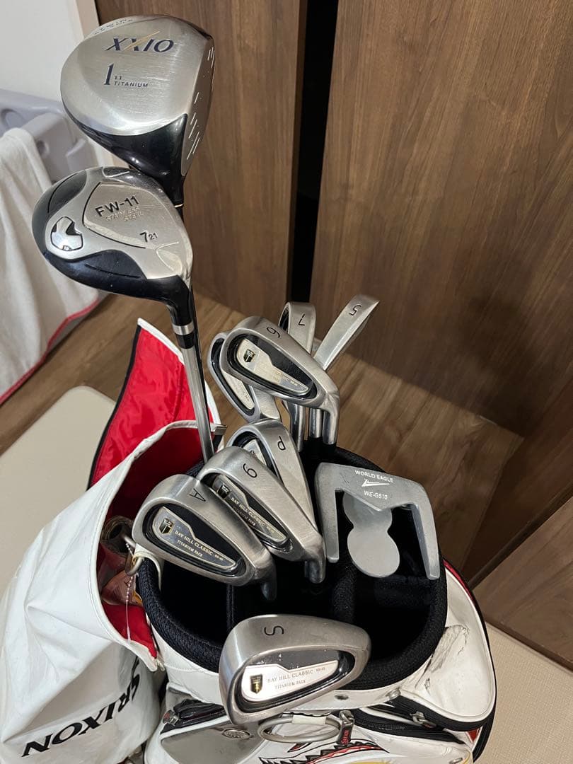 【豪華 激安】ゴルフセット Srixon ゴルフバッグ　ゴルフクラブセット11本