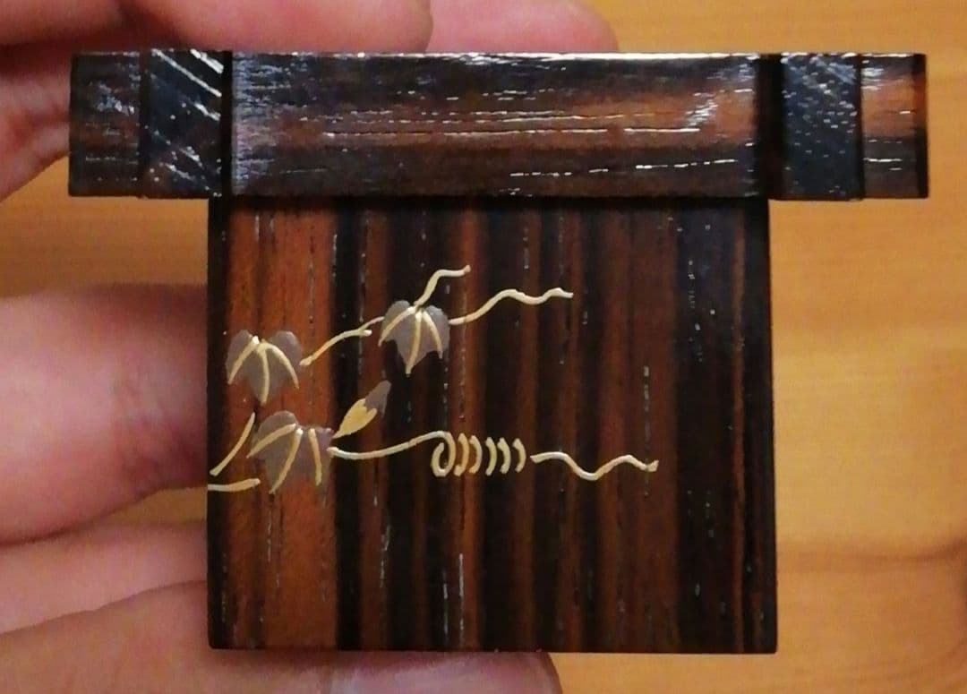 田中宗凌作　朝顔　蒔絵　井筒　香合　共箱　茶道具