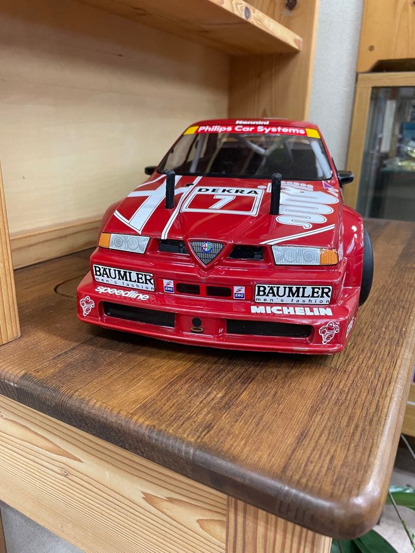 ラジコン　ボディーのみ　タミヤ　アルファロメオ155 DTM ツーリングカー