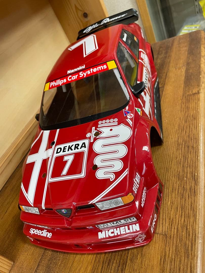 ラジコン　ボディーのみ　タミヤ　アルファロメオ155 DTM ツーリングカー