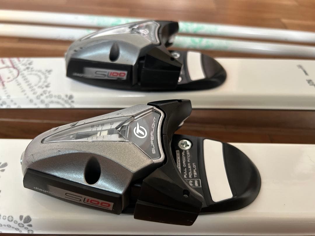 KAZAMA 152cm レディース　スキー板　ストック