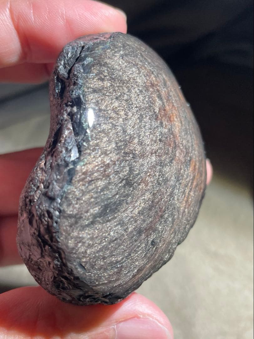 研磨品十勝石玲瓏　ゴールデンマホガニーオブシディアン　レインボーオブシディアン