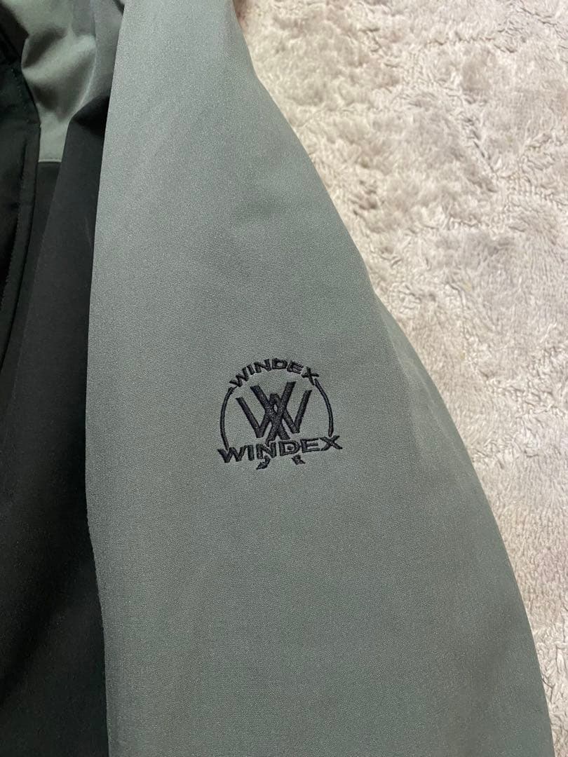 薄緑/ブラック　スノーボードウェア上下セット　女性用Lサイズ　ウィンデックス