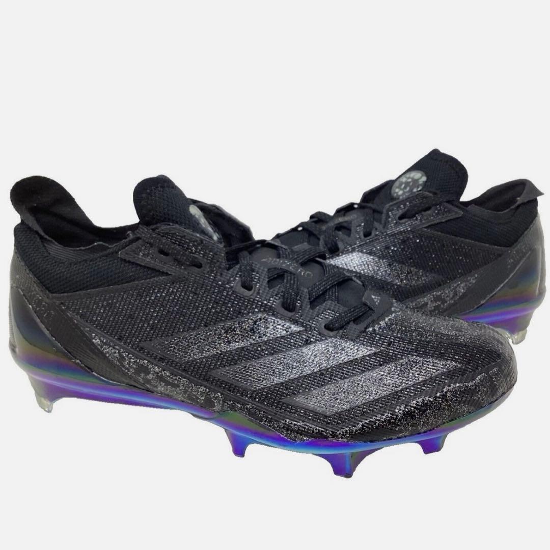 アディダス 275 アディゼロ エレクトリック アメフト スパイク シューズ 黒