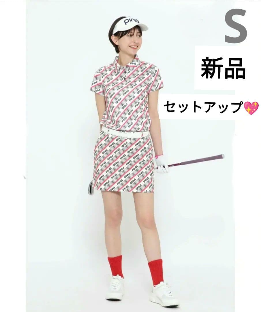 新品♡PING♡セットアップ♡シャツ*スカート♡S ゴルフ/スポーツ/テニス