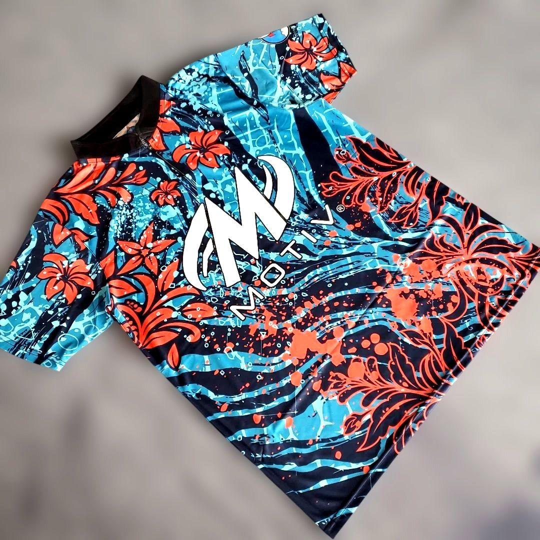 ✨日本未発売✨モーティブ 【2XL】　ブルー 大きめ　ボウリングウェア