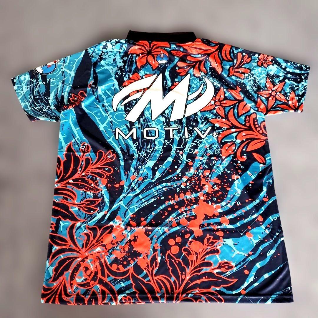 ✨日本未発売✨モーティブ 【2XL】　ブルー 大きめ　ボウリングウェア
