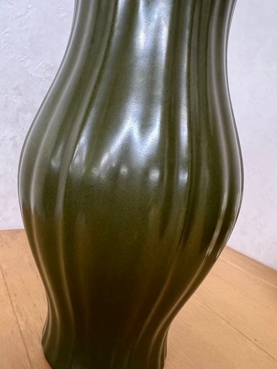 中国清乾隆年製銘茶末釉花瓶官窯唐物アンティーク古美術品　骨董コレクション江戸青磁