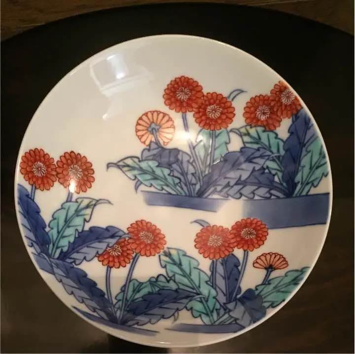 色絵 蒲公英文様