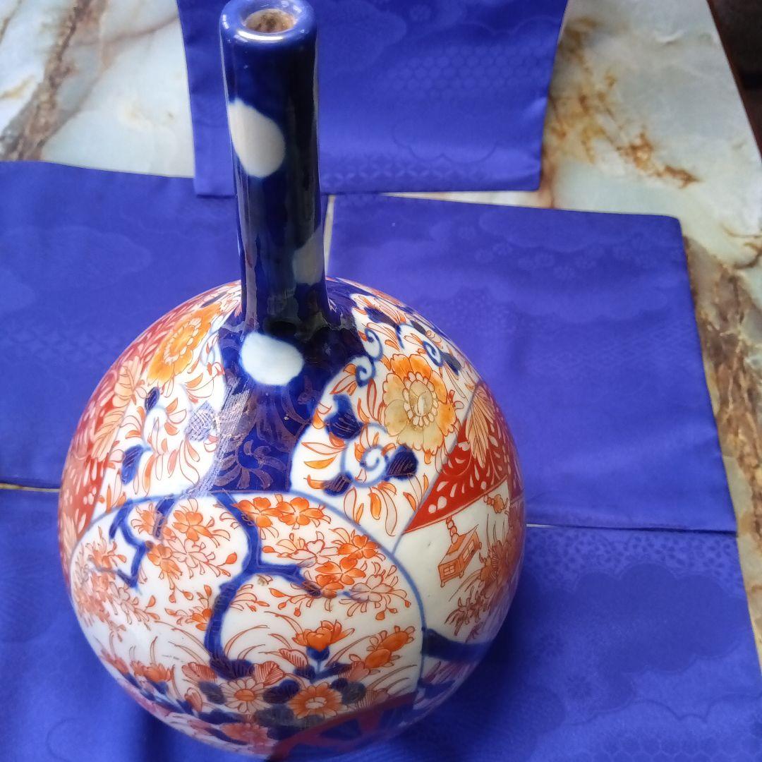 古伊万里献上手鶴首花入無傷