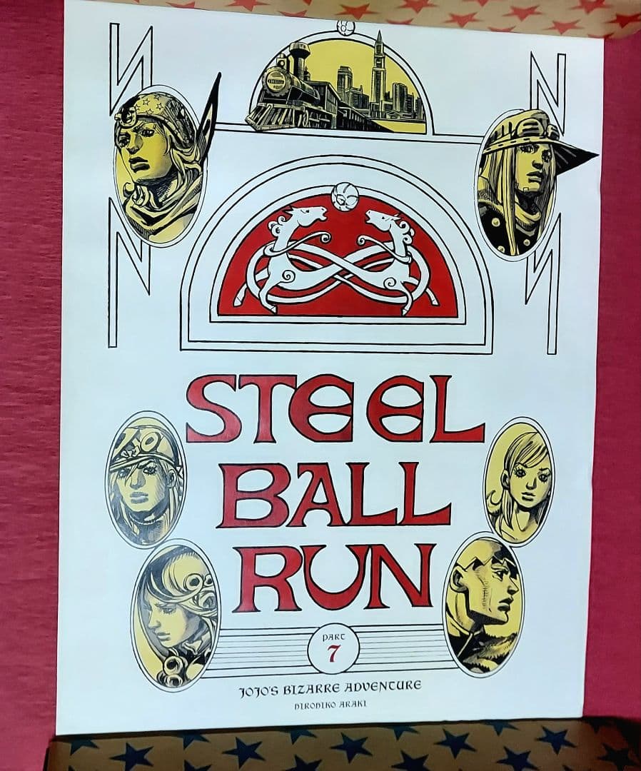 ジョジョの奇妙な冒険 ジョジョ展 ポスター スティール・ボール・ラン B2
