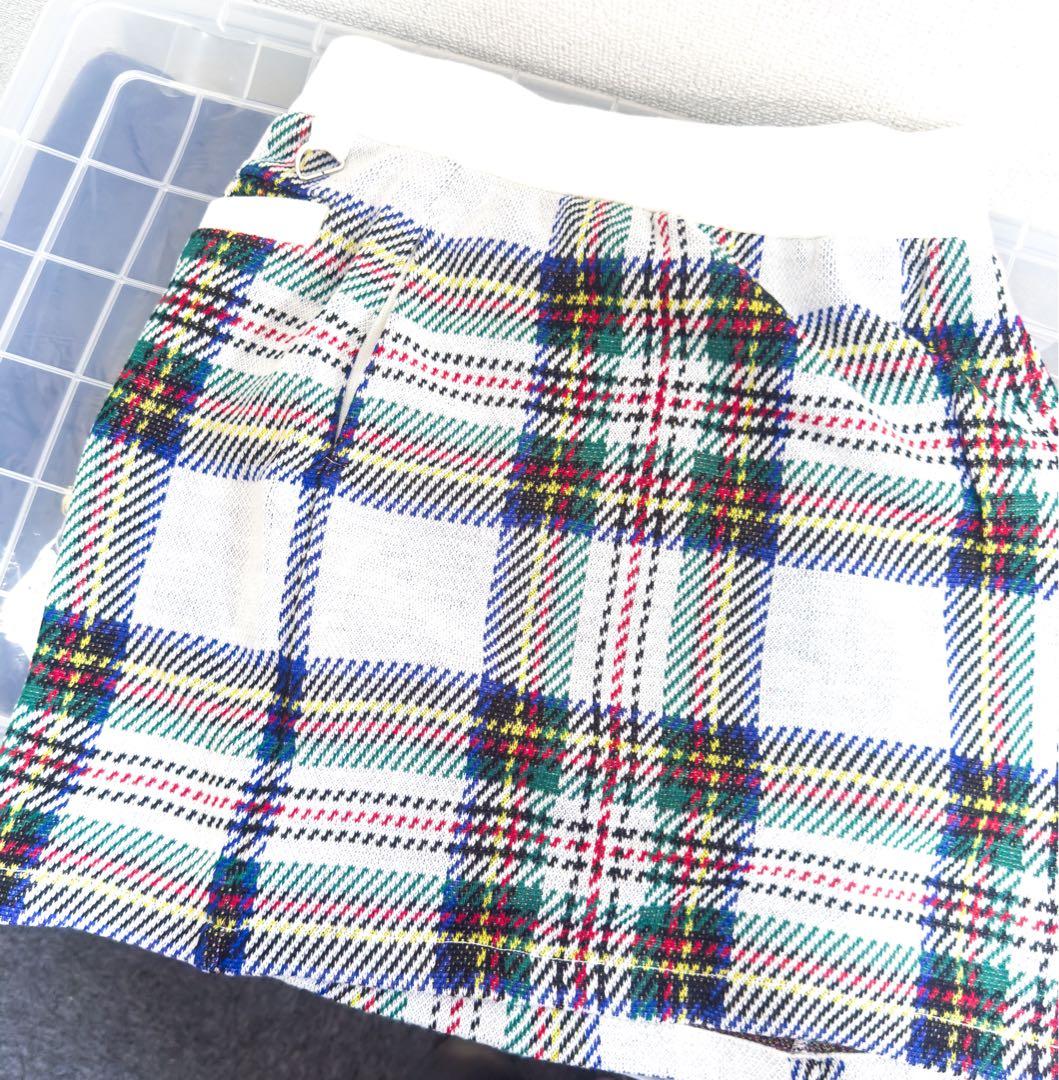 ３点セット【新品】キャロウェイ ホワイト フリース ニット スカート ハイネック