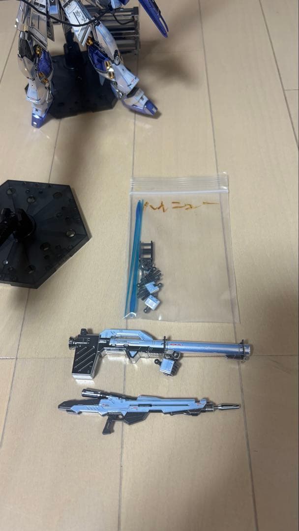 hg ナイチンゲール rg ハイニューガンダム メッキ加工完成品 一部塗装有り