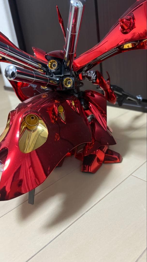 hg ナイチンゲール rg ハイニューガンダム メッキ加工完成品 一部塗装有り